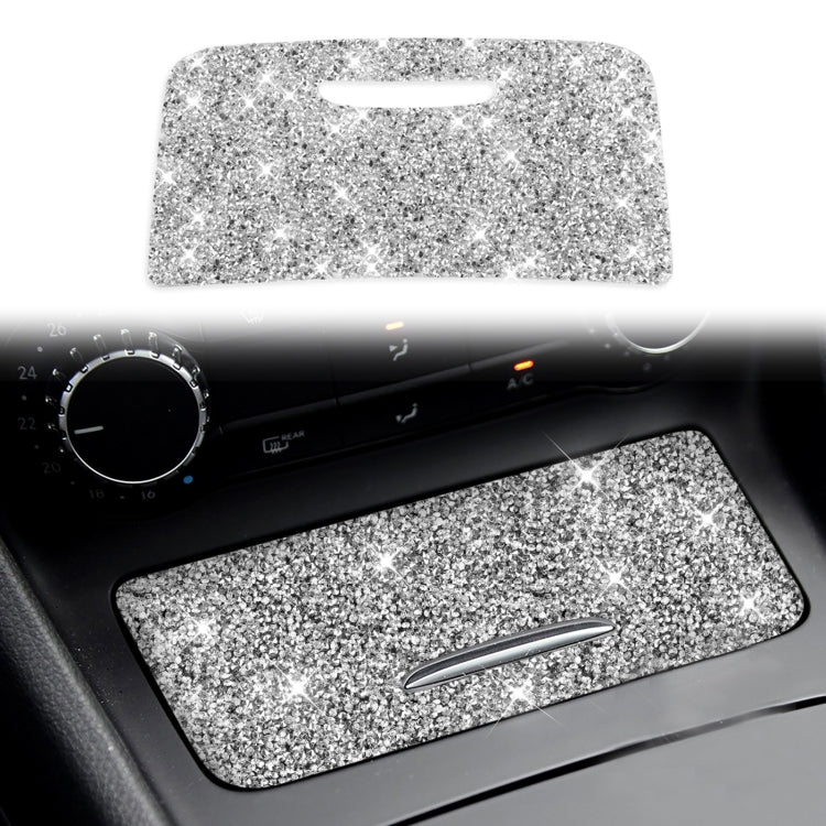 Car Central Control Storage Box Panel Diamond Decoration Sticker