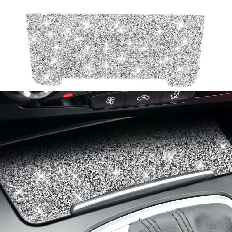 Car Storage Cigarette Lighter Panel Diamond Decoration Sticker