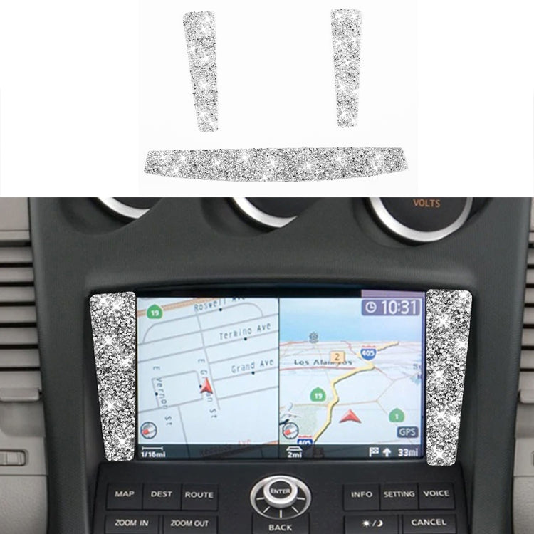 For Nissan 350Z 2006-2009 Car Navigation Frame Diamond Sticker