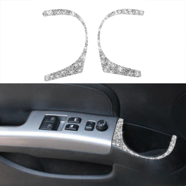 For Nissan 350Z 2006-2009 Car Door Water Cup Hole Diamond Sticker