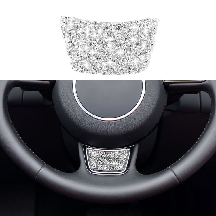 Car Steering Wheel Logo Diamond Decoration Sticker