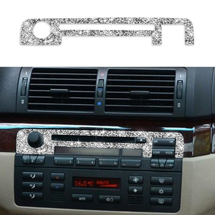 Car Center Control Panel Upper Diamond Decoration Sticker