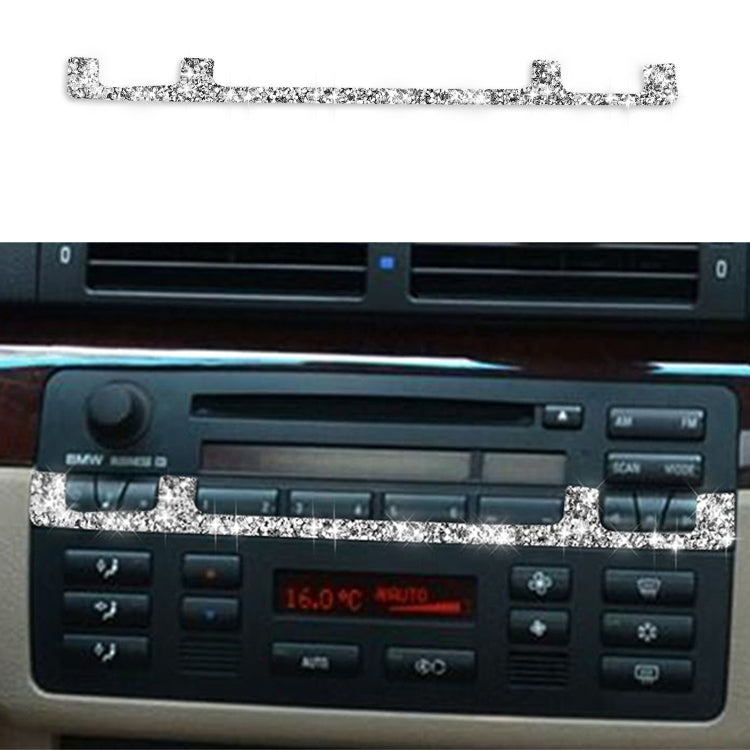 Car Center Control Panel Middle Diamond Decoration Sticker