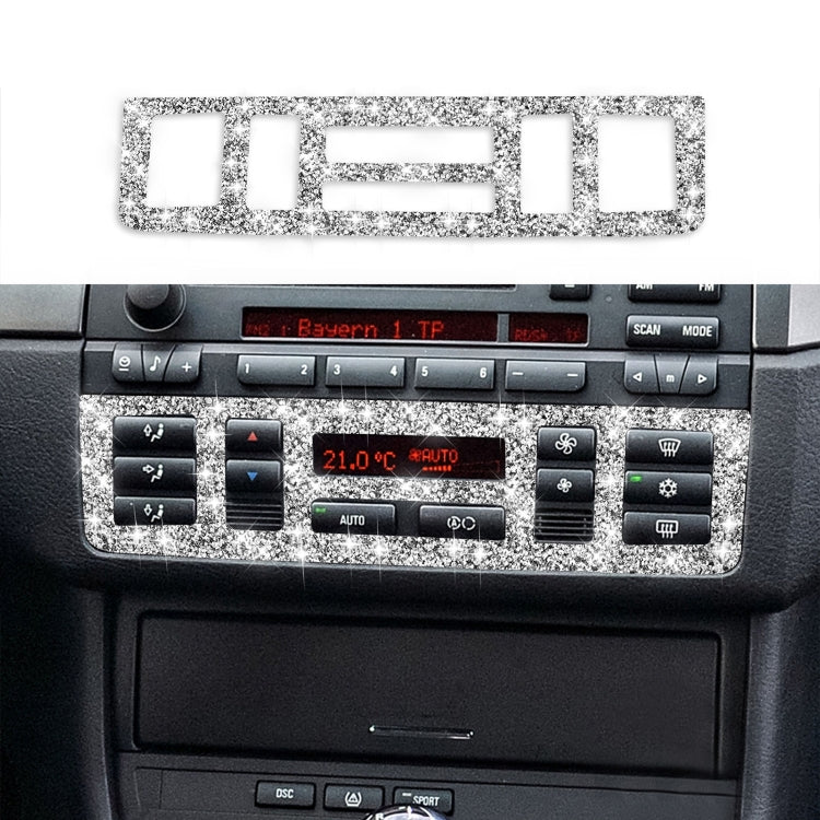 Car Center Control Panel Lower Diamond Decoration Sticker