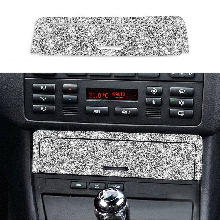 Car Gear Button Frame Diamond Decoration Sticker