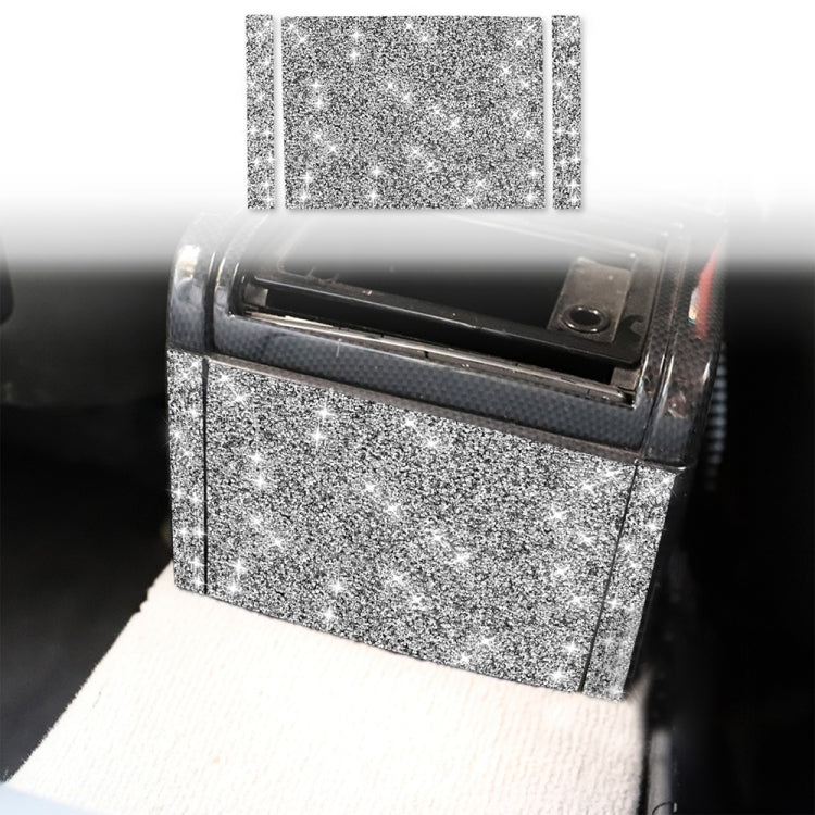 Car Rear Seat Air Outlet Panel Diamond Decoration Sticker