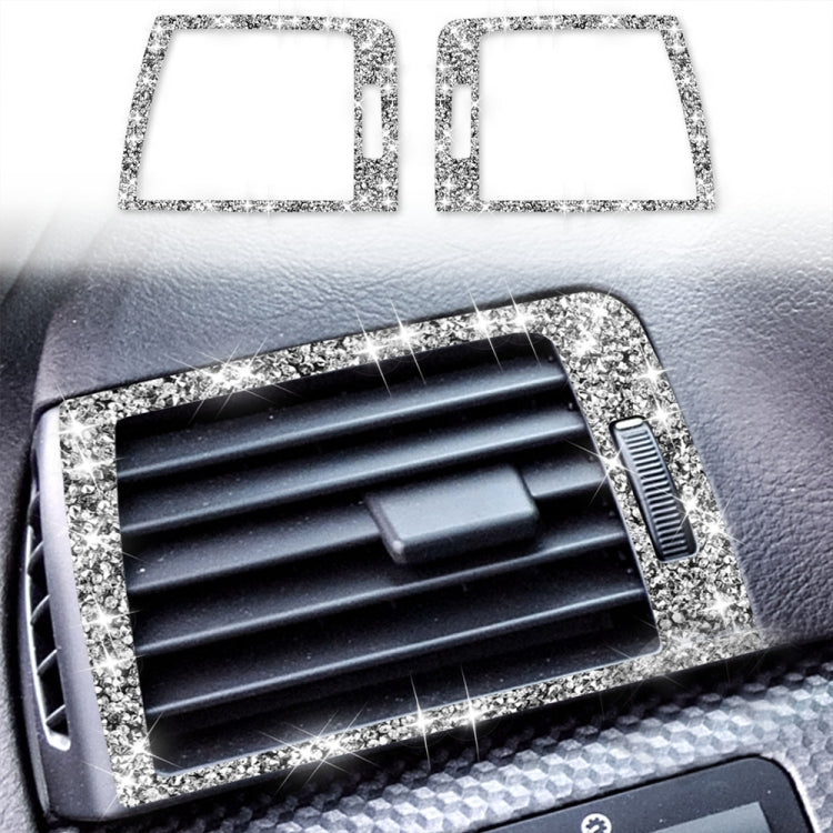 Car Left Right Air Outlet Diamond Decoration Sticker