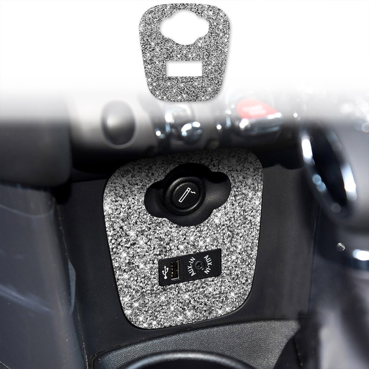 Car F Chassis Cigarette Lighter Cover Diamond Decoration Sticker