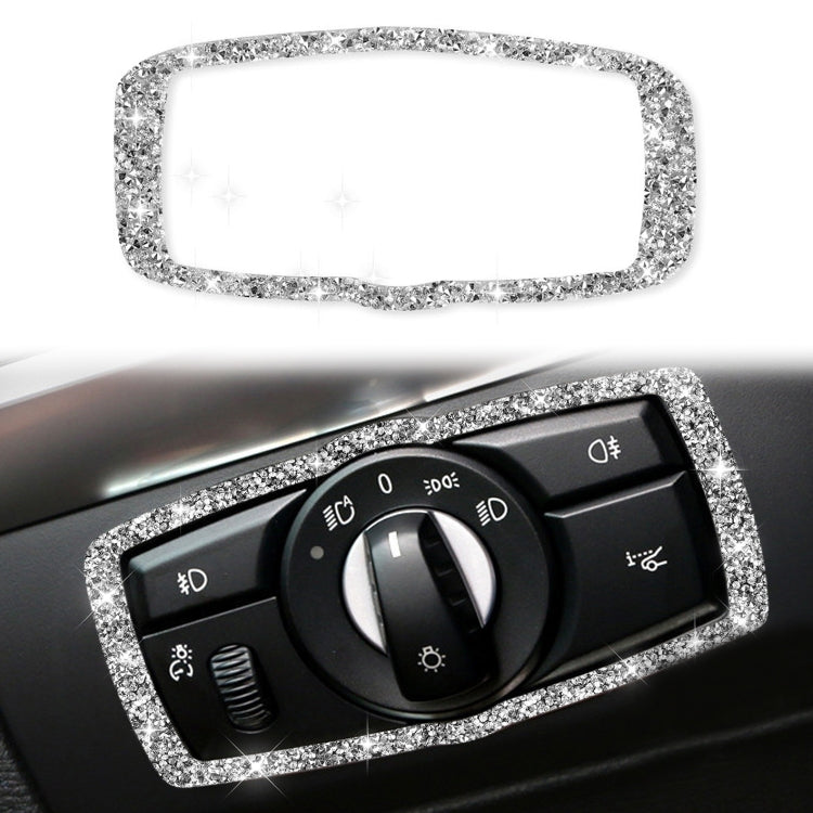 For BMW X5 E70 / X6 E71 2008-2013 Car Headlight Switch Frame Diamond