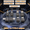 120W USB 3.1 Gen2 to Type-C 10Gbps Mechanical Adapter, Side Bend, Vertical Angle, Straight, Medium Bend