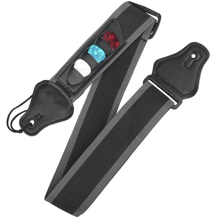 Folk Electric Acoustic Guitar Strap with 3 Picks