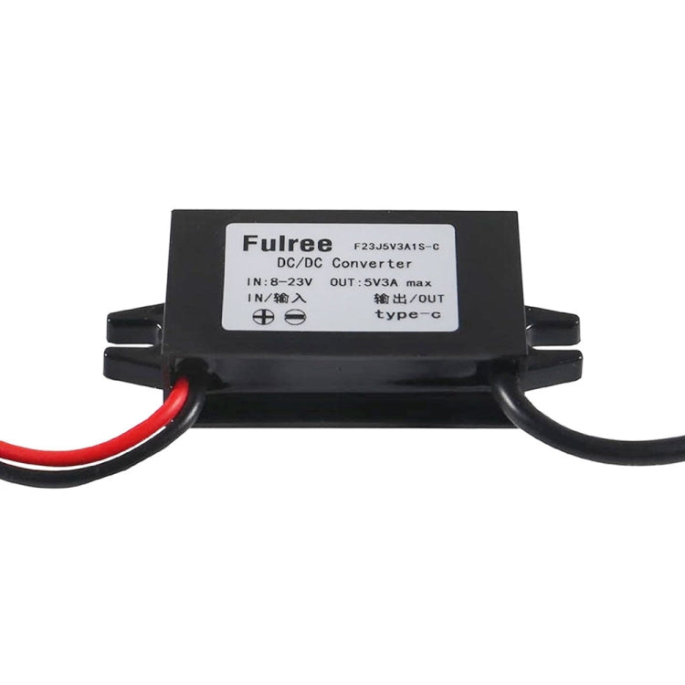 12V to 5V 3A Car Power Converter DC Module Voltage Regulator, Type-C Elbow, Type-C Straight, USB Female with Ears, Dual USB Female, Dual USB with Ears, 2 in 1 Dual USB Female