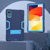 Contrast Color Silicone Hybrid PC Tablet Case with Holder