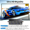 KC-KVM303DH 8K 60Hz USB3.0 DP+DP+HDMI Triple Monitors KVM Switch, EU Plug, US Plug