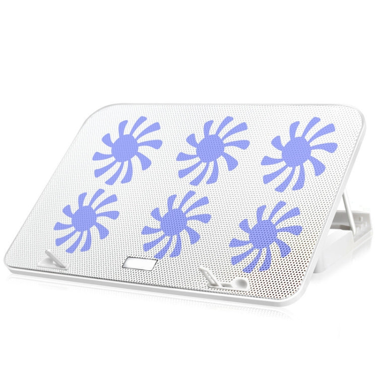 ICE COOREL Notebook Computer Base Speed Control Silent Six-fan Cooling Holder Cooling Rack, Style: Premium Edition, Style: Premium Edition(Lvory), Style: Premium Edition(Dazzling Red), Style: Premium Edition(Black Gold)���������������������������������...