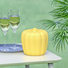 Silicone Pumpkin Double Ice Bucket with Lid, Yellow