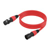4 Color / Set JC1015 XLR 3pin Male to Female Audio Cable, 1m, 1.8m
