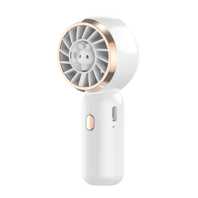 Mini Turbine Handheld Cute Rabbit Electric Fan