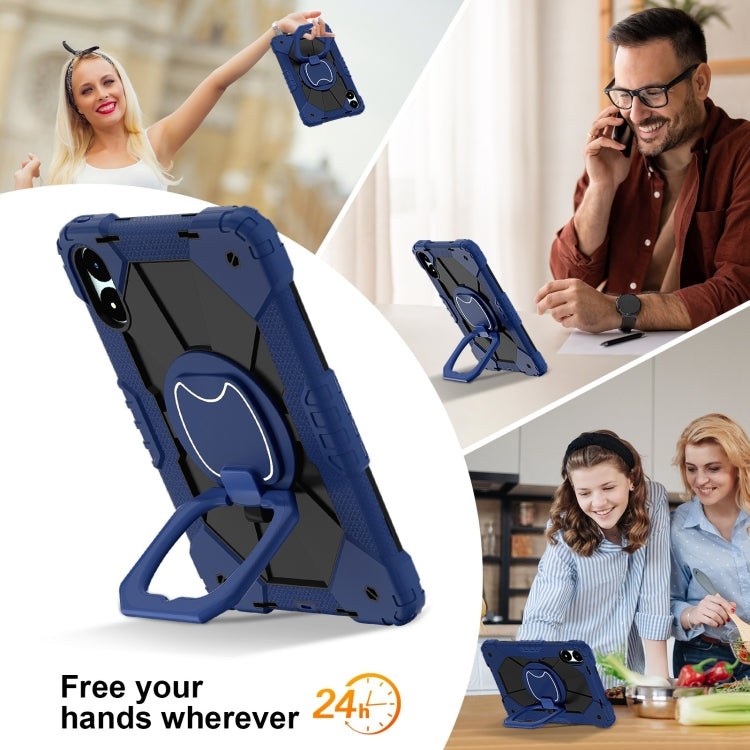 Contrast Color Robot Silicone Hybrid PC Tablet Case