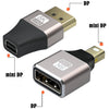 8K 60Hz Male Mini Displayport to Female Displayport Adapter DP Converter, Male Mini Displayport to Female Displayport