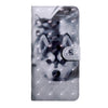 3D Painted Pattern Horizontal Flip TPU + PU Leather Case with Holder & Card Slots & Wallet & Lanyard