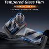 For DJI Osmo Action 5 Pro Sunnylife 3 in 1 Lens Protector Front and Rear Screen Tempered Glass Films