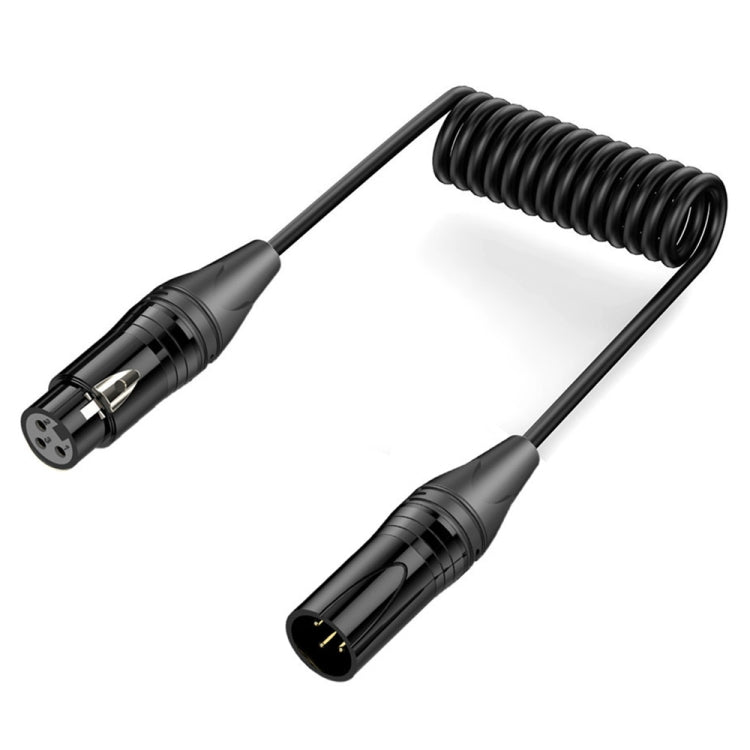 Audio Microphone Balanced Shielded Coiled Pure Copper Cable
