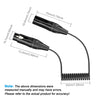 Audio Microphone Balanced Shielded Coiled Pure Copper Cable, Length: 0.5m, XLR 3 Pin Male to XLR 3 Pin Female