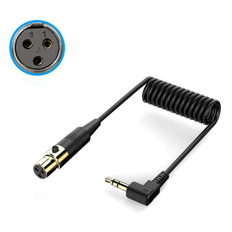 PC Camera Microphone Coiled Stereo Audio Adapter Cable