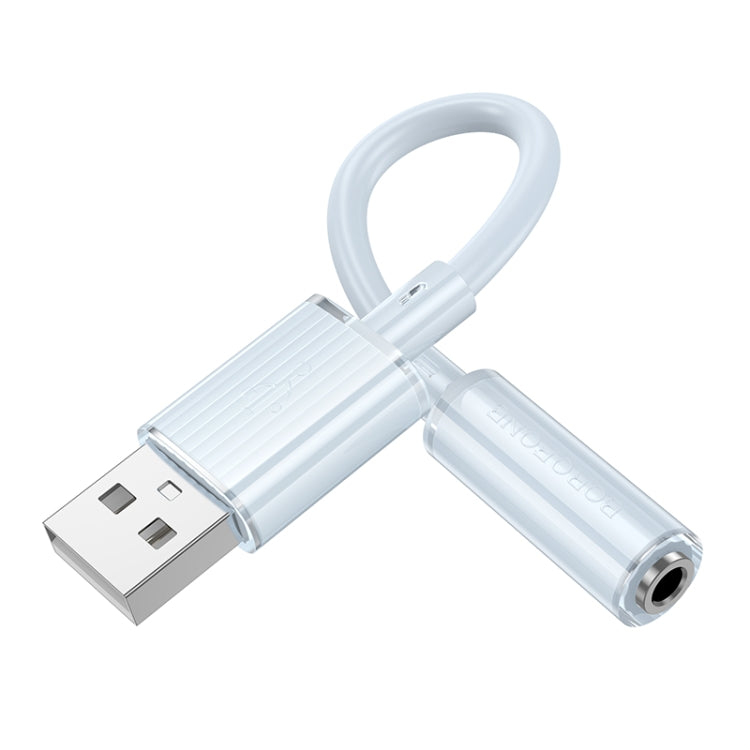 Borofone BV22 USB to 3.5mm External Sound Card, BV22 Blue, BV22 White