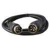 MD DIN 4 Pin Male to Male AC/DC Power Audio Adapter Cable, 0.5m, 1m, 1.5m, 3m, 5m