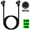 Double Curved mini DIN 9 Pin TV Audio Adapter Cable, 0.5m, 1.8m, 3m