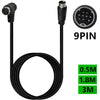 Single Curved mini DIN 9 Pin TV Audio Adapter Cable, 0.5m, 1.8m, 3m