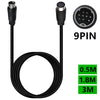 90 Degree mini DIN 9 Pin Male to Female TV Box Adapter Cable, 0.5m, 1.8m, 3m