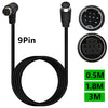 Curved mini DIN 9 Pin Male to Female TV Box Adapter Cable, 0.5m, 1.8m, 3m