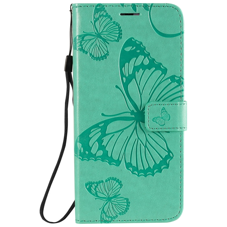 3D Butterflies Embossing Pattern Horizontal Flip Leather Case with Holder & Card Slot & Wallet & Lanyard