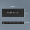 Measy MT4344 4K 30Hz 4 In 4 Out HDMI Matrix Switch Support Seamless Switching, EU Plug, US Plug, UK Plug, AU Plug