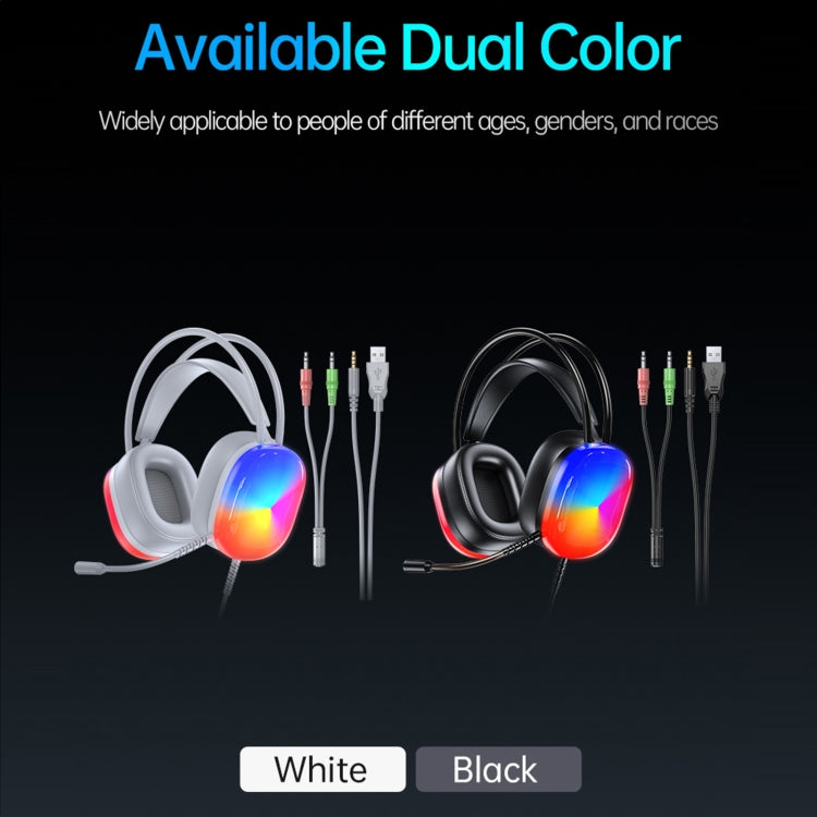 awei GM-11 Luminous Wired Headphones, Cable Length: 2m