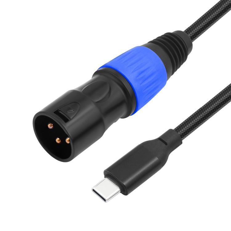 TY015 Type-C Male to XLR Male Stereo Output Audio Cable, 1m, 2m, 3m