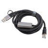 2m RJ45 to USB-C / Type-C Side Bend High Speed Network Card Ethernet Cable