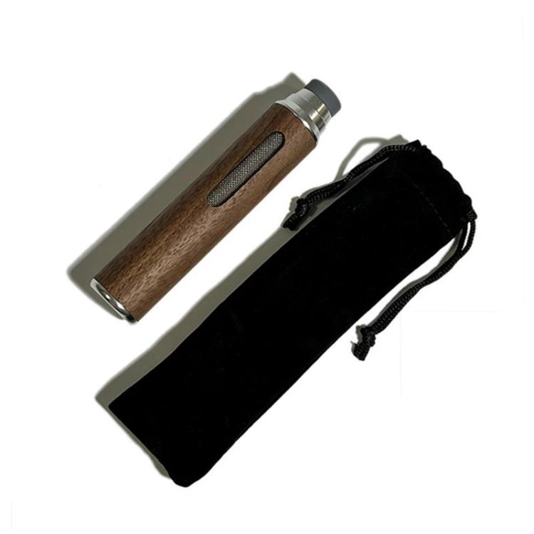 Walnut Car Ashtray Portable Lazy Cigarette Holder, Walnut