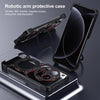 Mechanical Arm Borderless MagSafe Holder Metal Phone Case