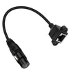 XLR 5 Pin Female to RJ45 Female Audio Cable, Length: 30cm, Female to RJ45
