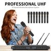 YT8 Wireless 8 Channel UHF Handheld Microphone for Stage Show, 8 Short Microphones, 8 Gooseneck Microphones, 8 Handheld Microphones, 8 BodyPacks