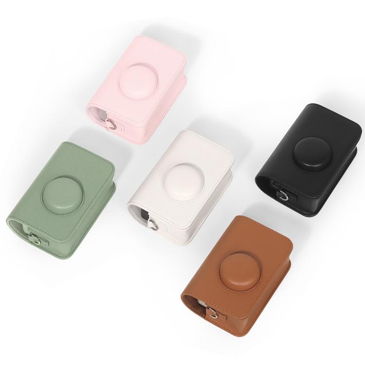 Full Body Leather Camera Case Bag with Strap, For Kodak EKTAR H35 / F501 / F9