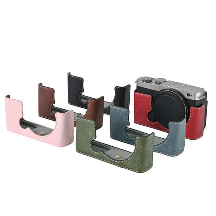 Litchi Texture PU Leather Camera Half Case Base, For Panasonic LUMIX S9
