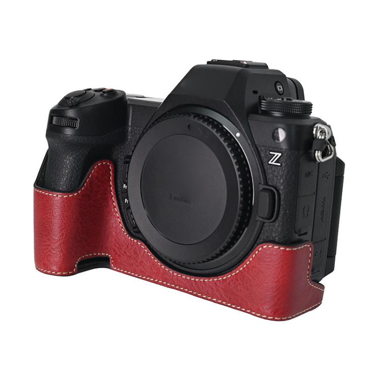 Litchi Texture PU Leather Camera Half Case Base, For Nikon Z6III