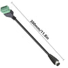 S-Video 8 Pin Male to 5 Pin Female Bolt Screw with Shield Terminals Pluggable Type Adapter Cable, 0.3m