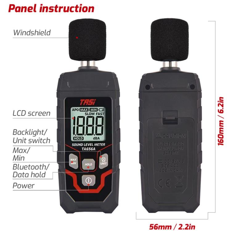 TRSI TA656A Digital Noise Measuring Meter Decibel Detector Device, TA656A