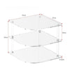 YX165 Acrylic 3 Tier Corner Plates and Bowls Organizer Shelf, YX165